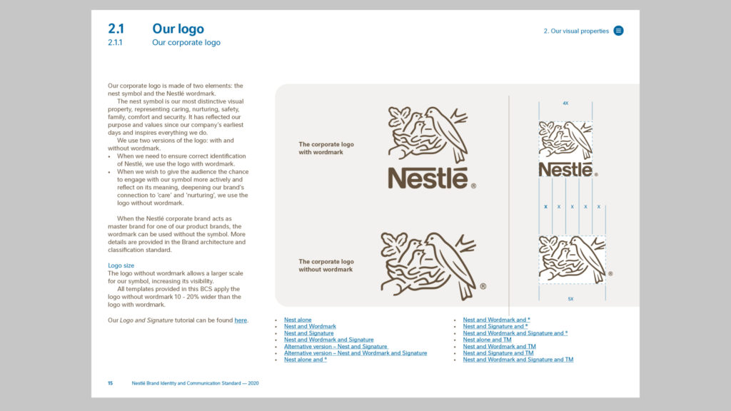 nestle product logos